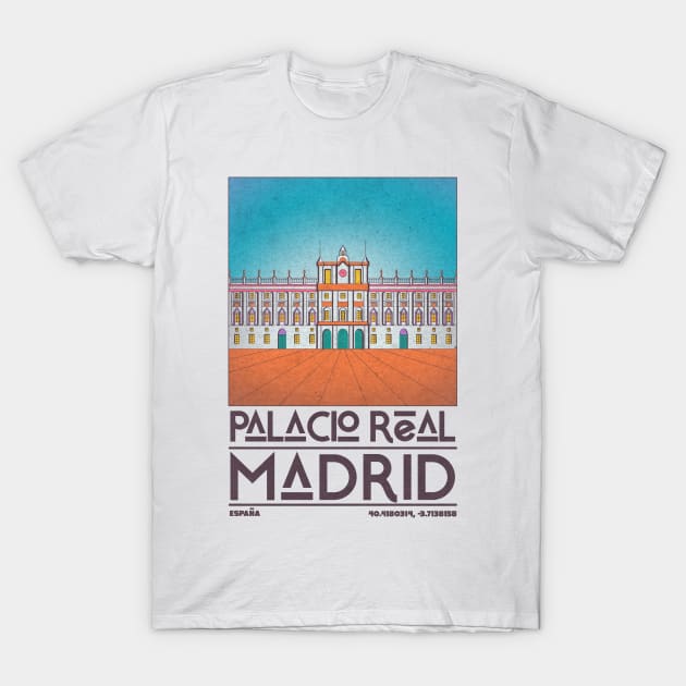 Palacio Real Madrid T-Shirt by JDP Designs